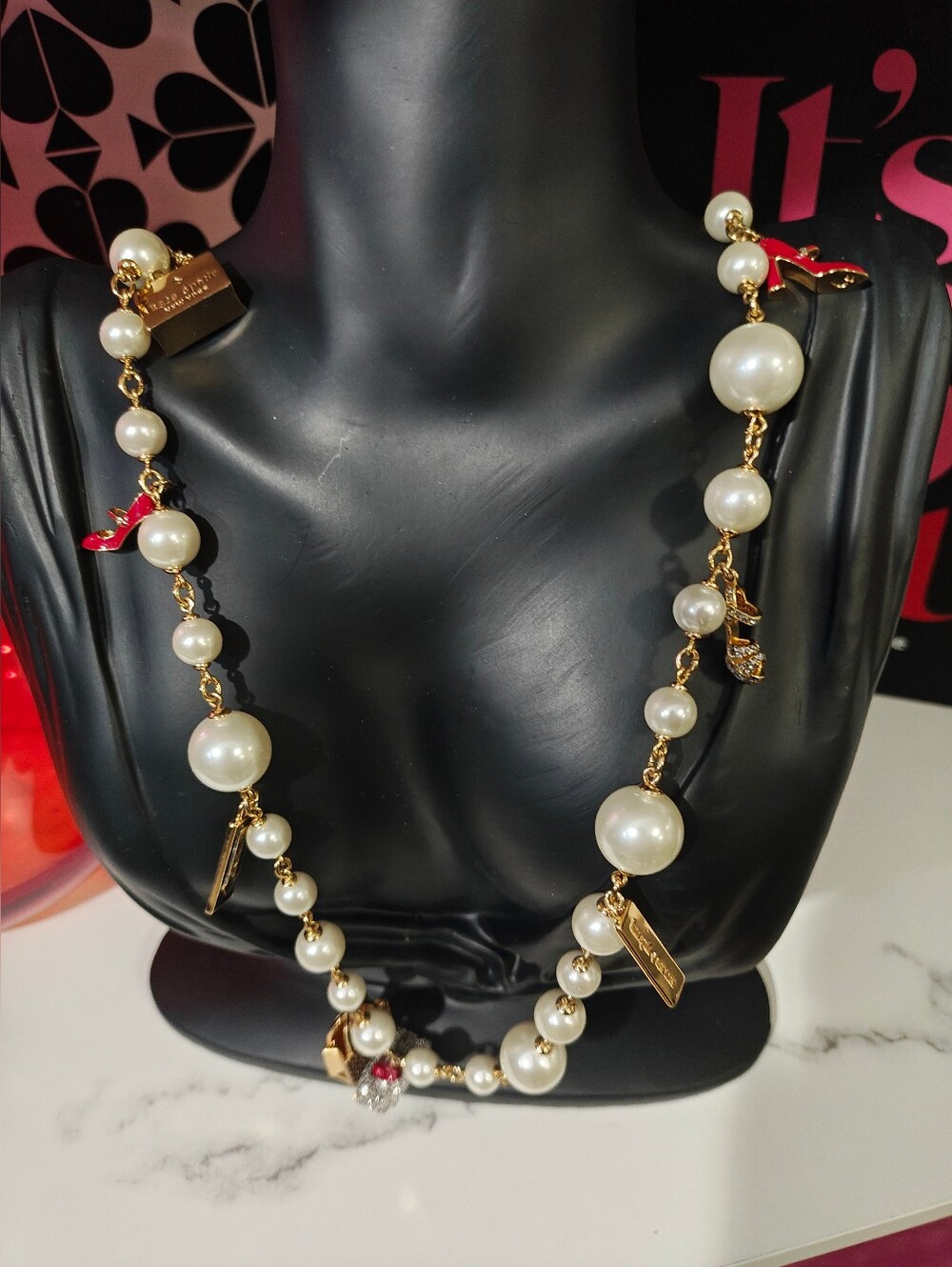 Kate Spade New York Minute Statement Charm Necklace - Bestseller! NOVELTY Piece! - Picture 2 of 10